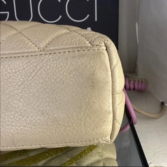 Kate Spade Quilted Beige and Pink Shoulder Bag - Picture 11 of 12